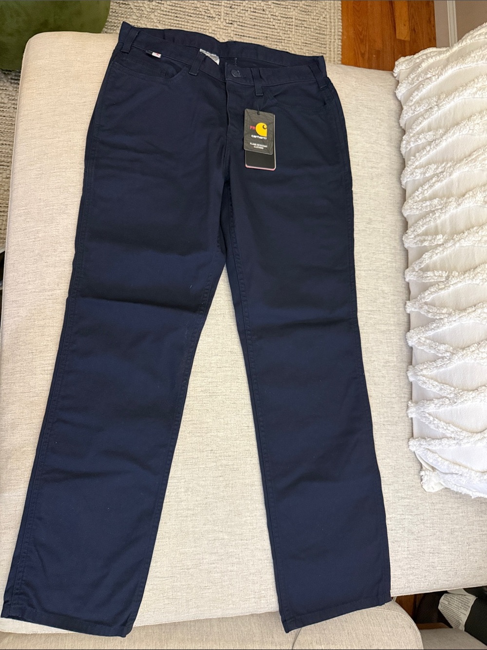 Carhartt Navy Straight-Leg Women's Pants